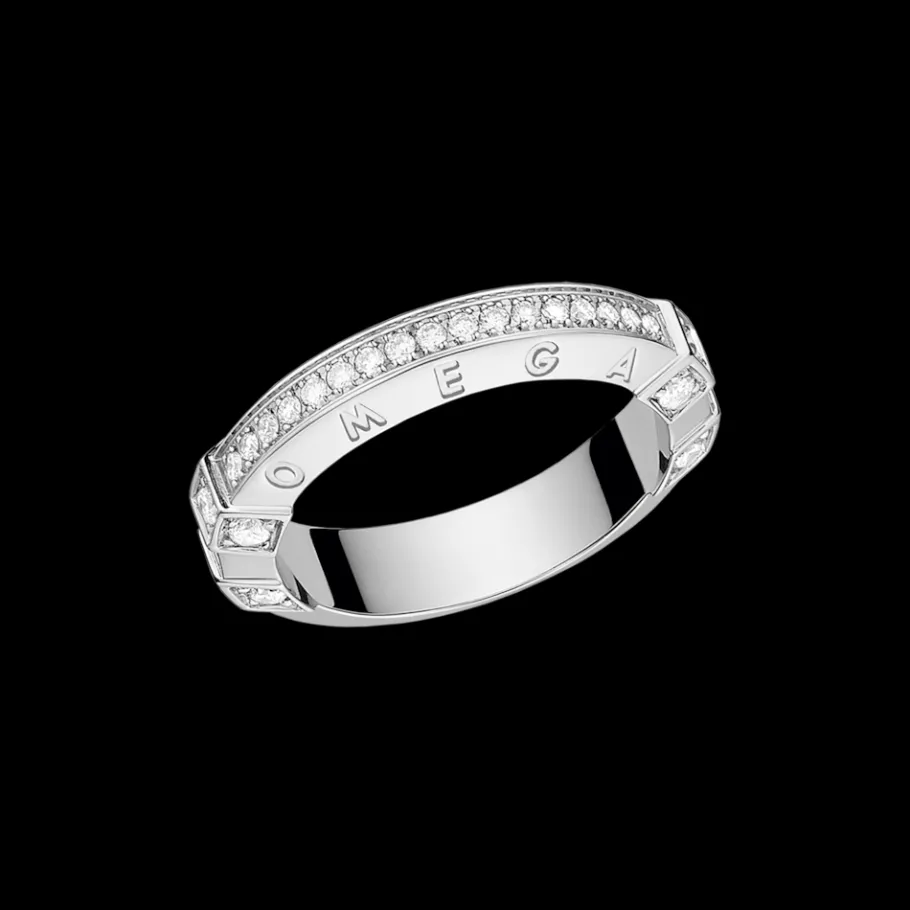 Bague, or blanc 18k, diamants|OMEGA Clearance