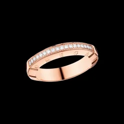 Bague, or rouge 18k, diamants|OMEGA New