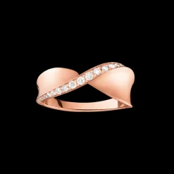 Bague, or rouge 18k, diamants|OMEGA Clearance