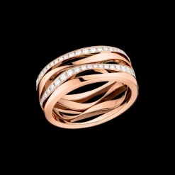 Bague, or rouge 18k, diamants|OMEGA Hot