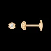 Boucle d'oreille, or jaune 18k, diamants|OMEGA Online