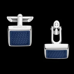 Bouton de manchette, caoutchouc, acier inoxydable|OMEGA Fashion