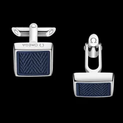 Bouton de manchette, caoutchouc, acier inoxydable|OMEGA Online