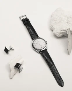 Bouton de manchette, caoutchouc, acier inoxydable|OMEGA Clearance