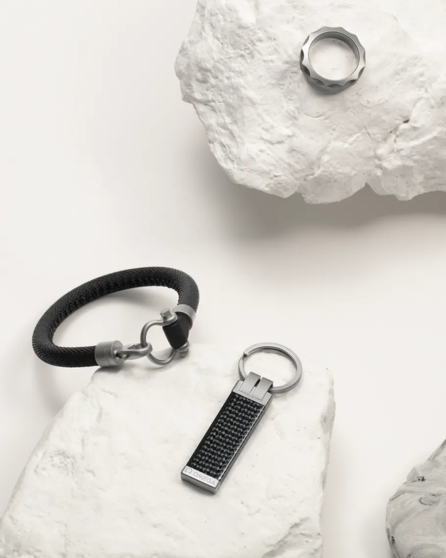 Bracelet, caoutchouc, titane|OMEGA New