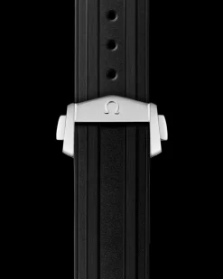 Bracelet de la Seamaster Diver 300M en caoutchouc noir avec boucle déployante|OMEGA Discount