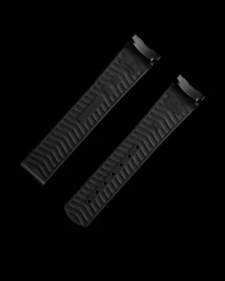 Bracelet de la Seamaster Diver 300M en caoutchouc noir avec boucle déployante|OMEGA Discount