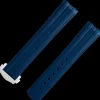 Bracelet de la Seamaster Diver 300M en caoutchouc bleu avec boucle déployante|OMEGA Best