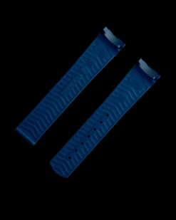 Bracelet de la Seamaster Diver 300M en caoutchouc bleu avec boucle déployante|OMEGA Best