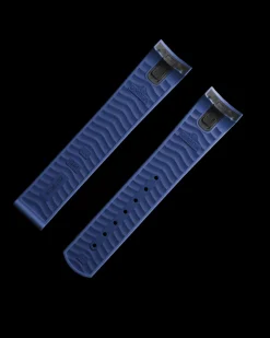 Bracelet de la Seamaster Diver 300M en caoutchouc bleu avec boucle déployante|OMEGA Online