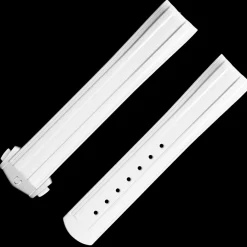 Bracelet de la Seamaster Diver 300M en caoutchouc blanc avec boucle déployante|OMEGA Discount