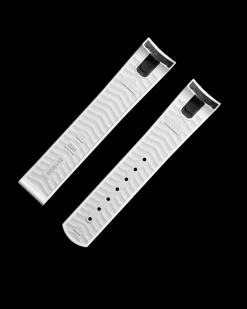 Bracelet de la Seamaster Diver 300M en caoutchouc blanc avec boucle déployante|OMEGA Discount