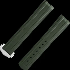 Bracelet de la Seamaster Diver 300M en caoutchouc vert avec boucle déployante|OMEGA Outlet