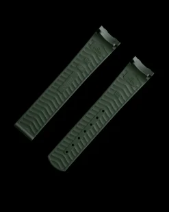 Bracelet de la Seamaster Diver 300M en caoutchouc vert avec boucle déployante|OMEGA Outlet