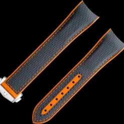 Bracelet en caoutchouc gris Seamaster Planet Ocean 600M avec boucle déployante|OMEGA Outlet