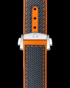 Bracelet en caoutchouc gris Seamaster Planet Ocean 600M avec boucle déployante|OMEGA Outlet