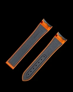 Bracelet en caoutchouc gris Seamaster Planet Ocean 600M avec boucle déployante|OMEGA Outlet