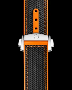 Bracelet en caoutchouc noir Seamaster Planet Ocean 600M avec boucle déployante|OMEGA Outlet