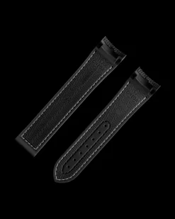 Bracelet en caoutchouc noir Seamaster Planet Ocean 600M avec boucle déployante|OMEGA Clearance