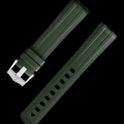 Bracelet en caoutchouc vert Seamaster Diver 300M avec boucle ardillon|OMEGA New