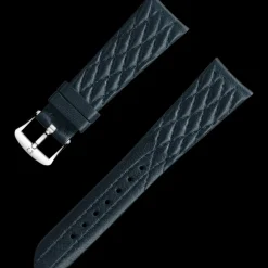 Bracelet en cuir bleu foncé avec boucle ardillon|OMEGA Hot