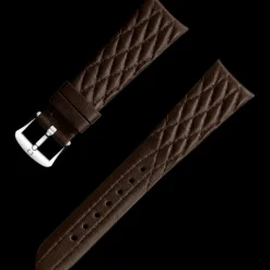 Bracelet en cuir brun avec boucle ardillon|OMEGA Best