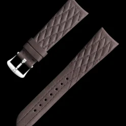 Bracelet en cuir brun‑taupe avec boucle ardillon|OMEGA Hot