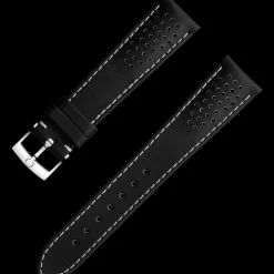 Bracelet en cuir noir avec boucle ardillon|OMEGA Clearance