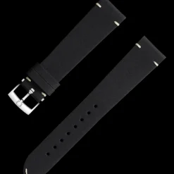 Bracelet en cuir noir avec boucle ardillon|OMEGA Hot