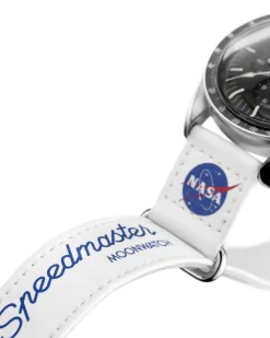 Bracelet Speedmaster Moonwatch deux pièces en VELCRO® blanc|OMEGA Hot