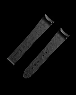 Bracelet Speedmaster Moonwatch en caoutchouc noir avec boucle déployante|OMEGA Sale