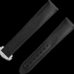 Bracelet Speedmaster Moonwatch en textile noir avec boucle déployante|OMEGA Best