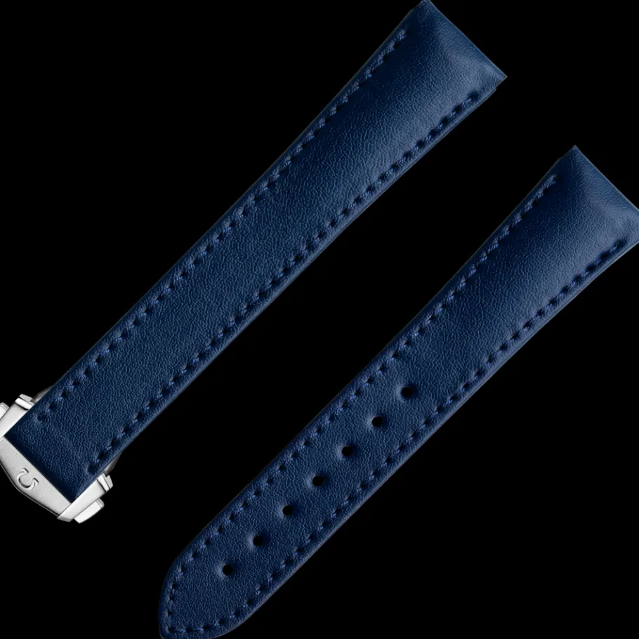 Bracelet végane bleu avec boucle déployante|OMEGA Clearance