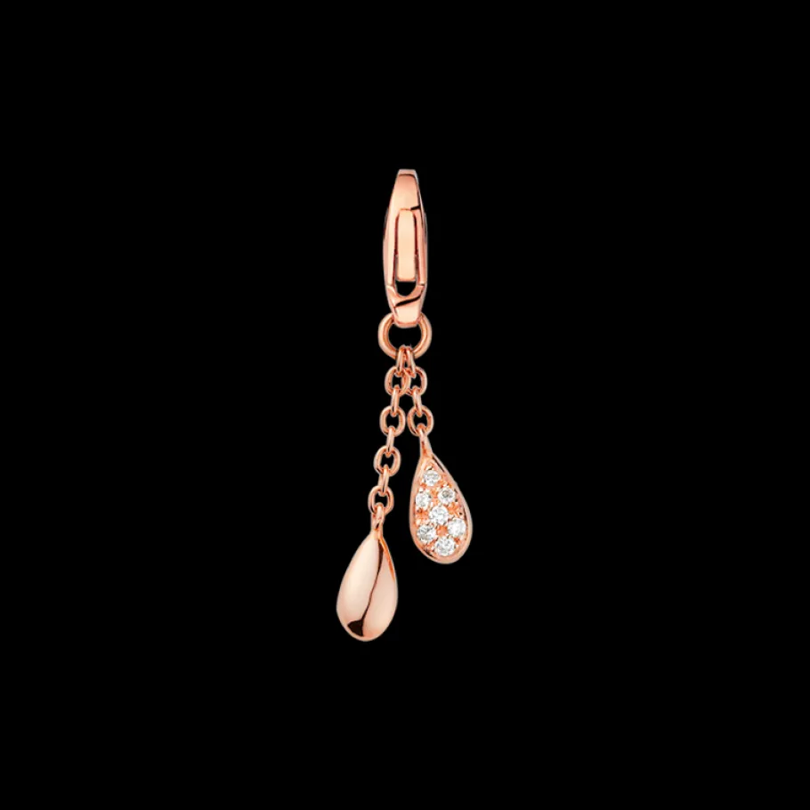 Charm, or rouge 18k, diamants|OMEGA New