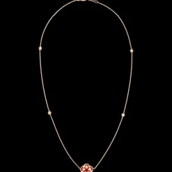 Collier, or rouge 18k, cornaline|OMEGA Clearance