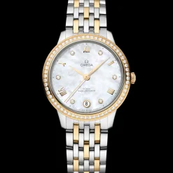 34 mm, acier ‑ or jaune sur acier ‑ or jaune|OMEGA Discount