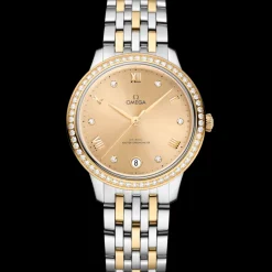 34 mm, acier ‑ or jaune sur acier ‑ or jaune|OMEGA Fashion