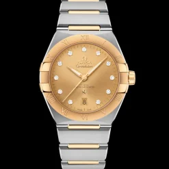 39 mm, acier ‑ or jaune sur acier ‑ or jaune|OMEGA Hot