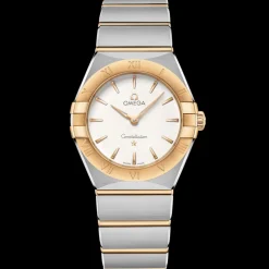 28 mm, acier ‑ or jaune sur acier ‑ or jaune|OMEGA Discount