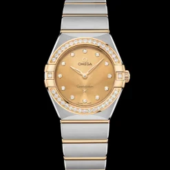 28 mm, acier ‑ or jaune sur acier ‑ or jaune|OMEGA Discount