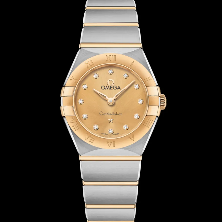 25 mm, acier ‑ or jaune sur acier ‑ or jaune|OMEGA Hot