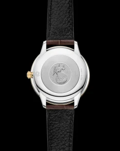 30 mm, acier ‑ or jaune sur bracelet en cuir|OMEGA Best