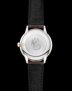 27,5 mm, acier ‑ or jaune sur bracelet en cuir|OMEGA Online