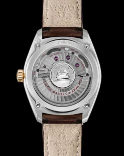 39 mm, acier ‑ or jaune sur bracelet en cuir|OMEGA Clearance