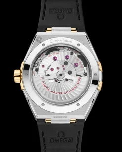 41 mm, acier ‑ or jaune sur bracelet en cuir|OMEGA Fashion