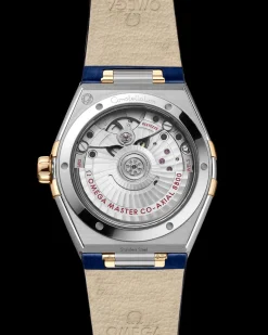 36 mm, acier ‑ or jaune sur bracelet en cuir|OMEGA Hot