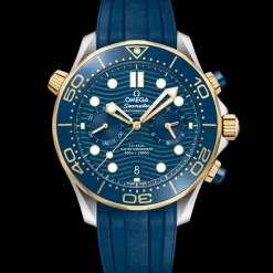 44 mm, acier ‑ or jaune sur bracelet caoutchouc|OMEGA Best