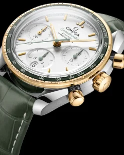 38 mm, acier ‑ or jaune sur bracelet en cuir|OMEGA Sale