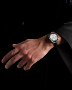 38 mm, acier ‑ or jaune sur bracelet en cuir|OMEGA Sale