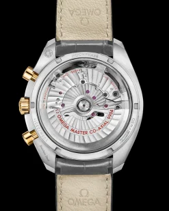 44,25 mm, acier ‑ or jaune sur bracelet en cuir|OMEGA Online